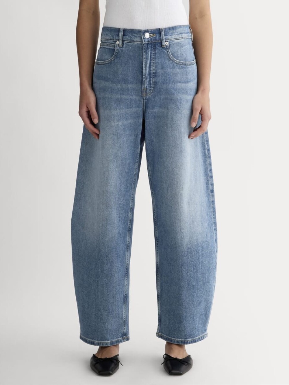NWOT Everlane Vintage Blue Way High Curve Barrel Jean - Size 25 Regular